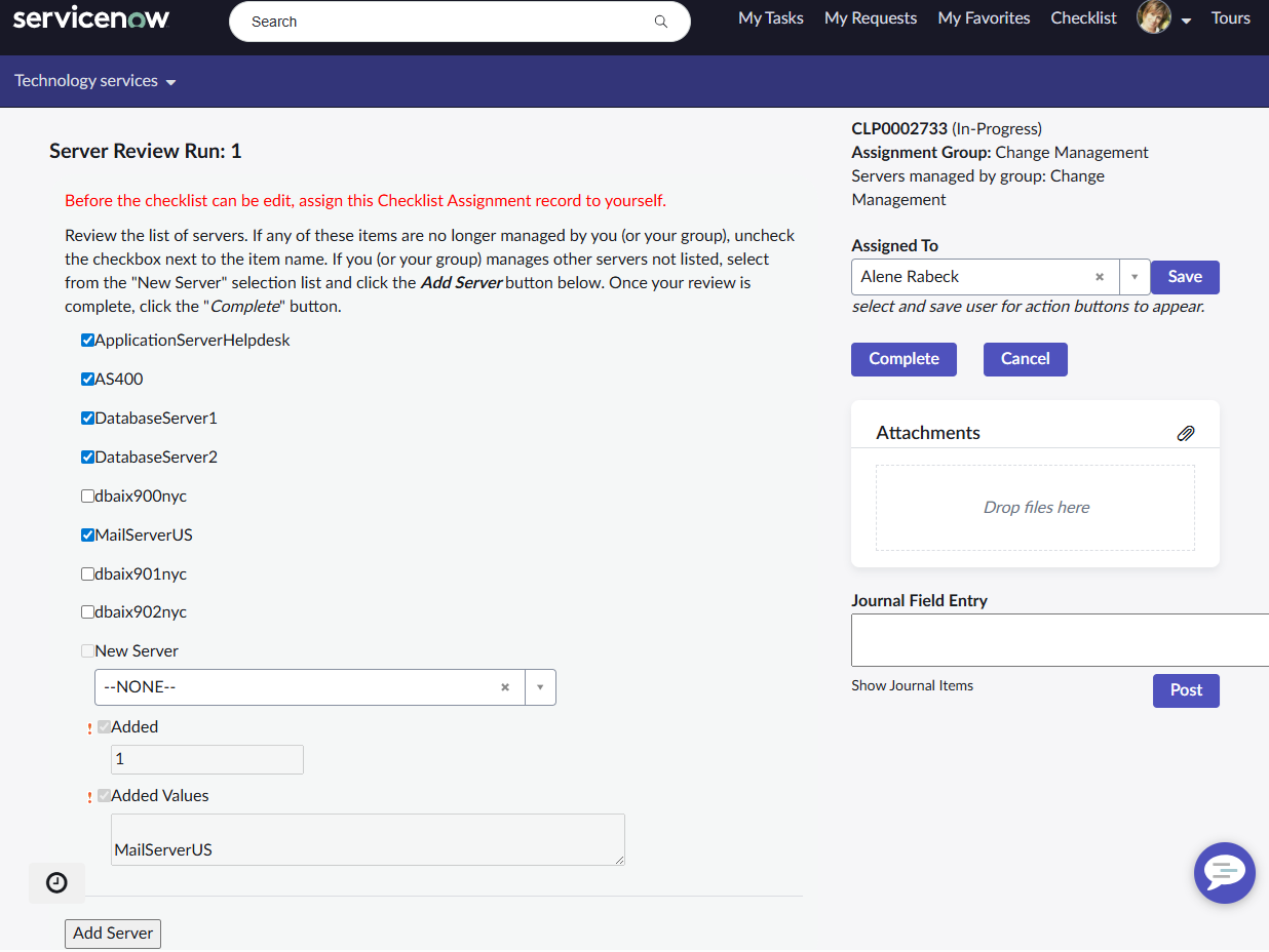 ChecklistPRO - CMDB Server Assessment - Image 1