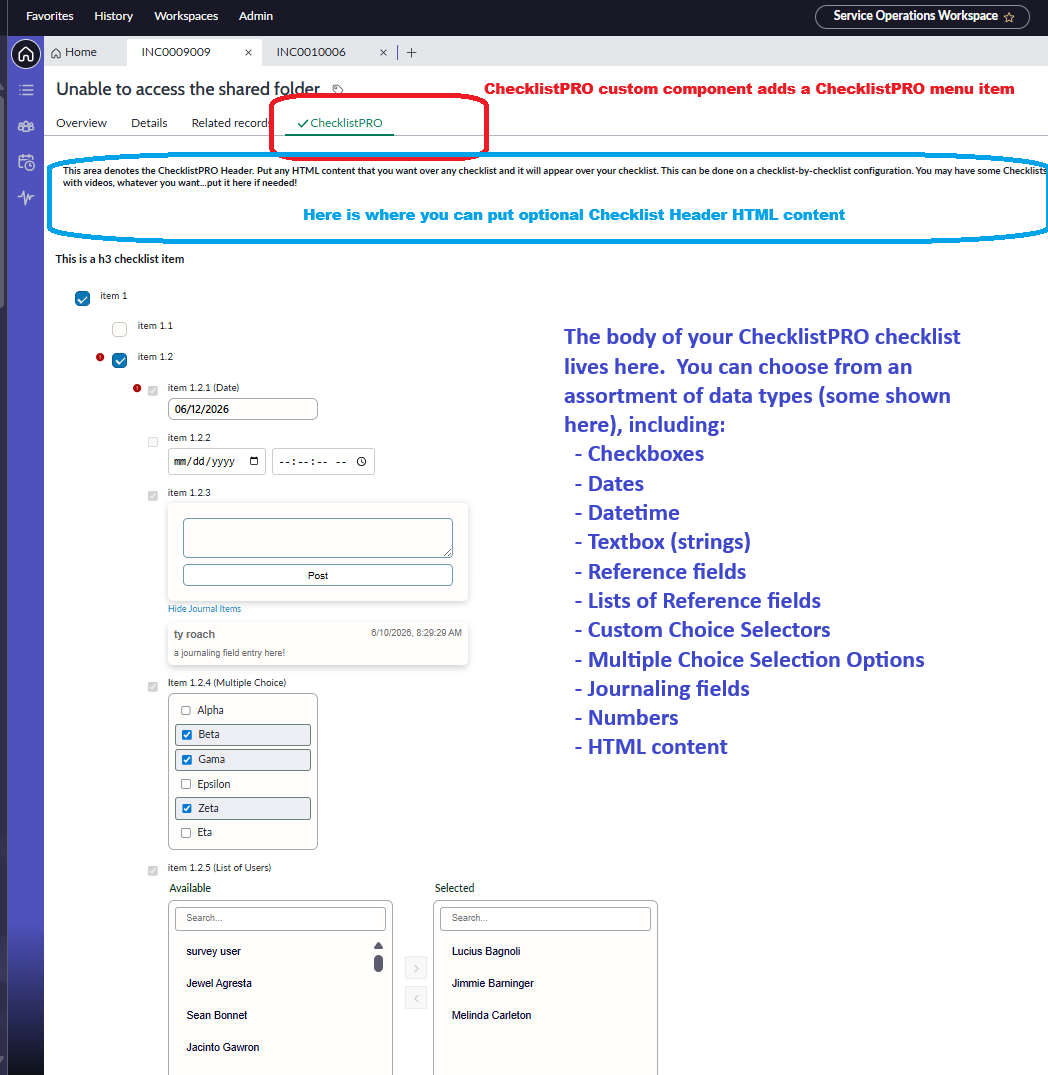 ChecklistPRO in SOW - Image